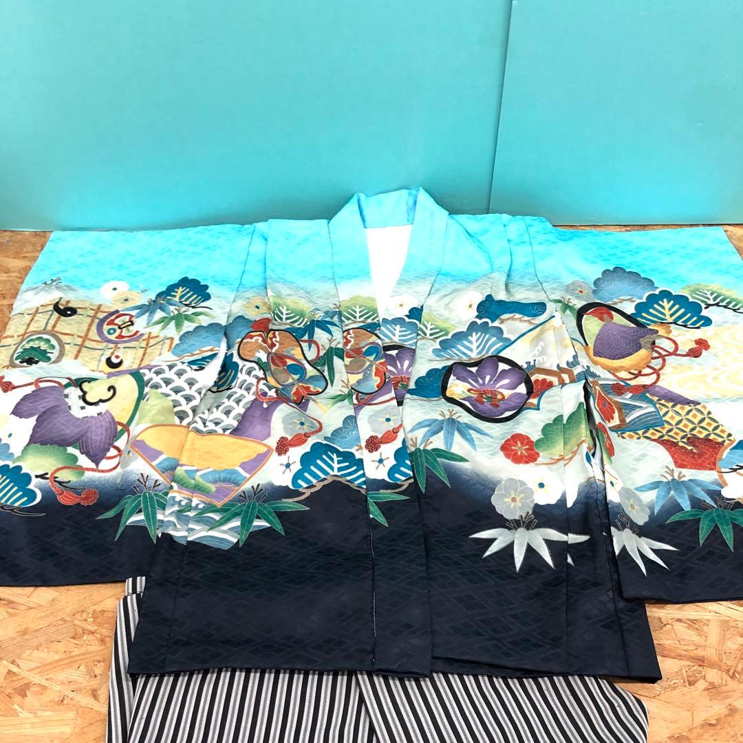 M4414 七五三 五歳 男児 男の子 羽織袴 セット