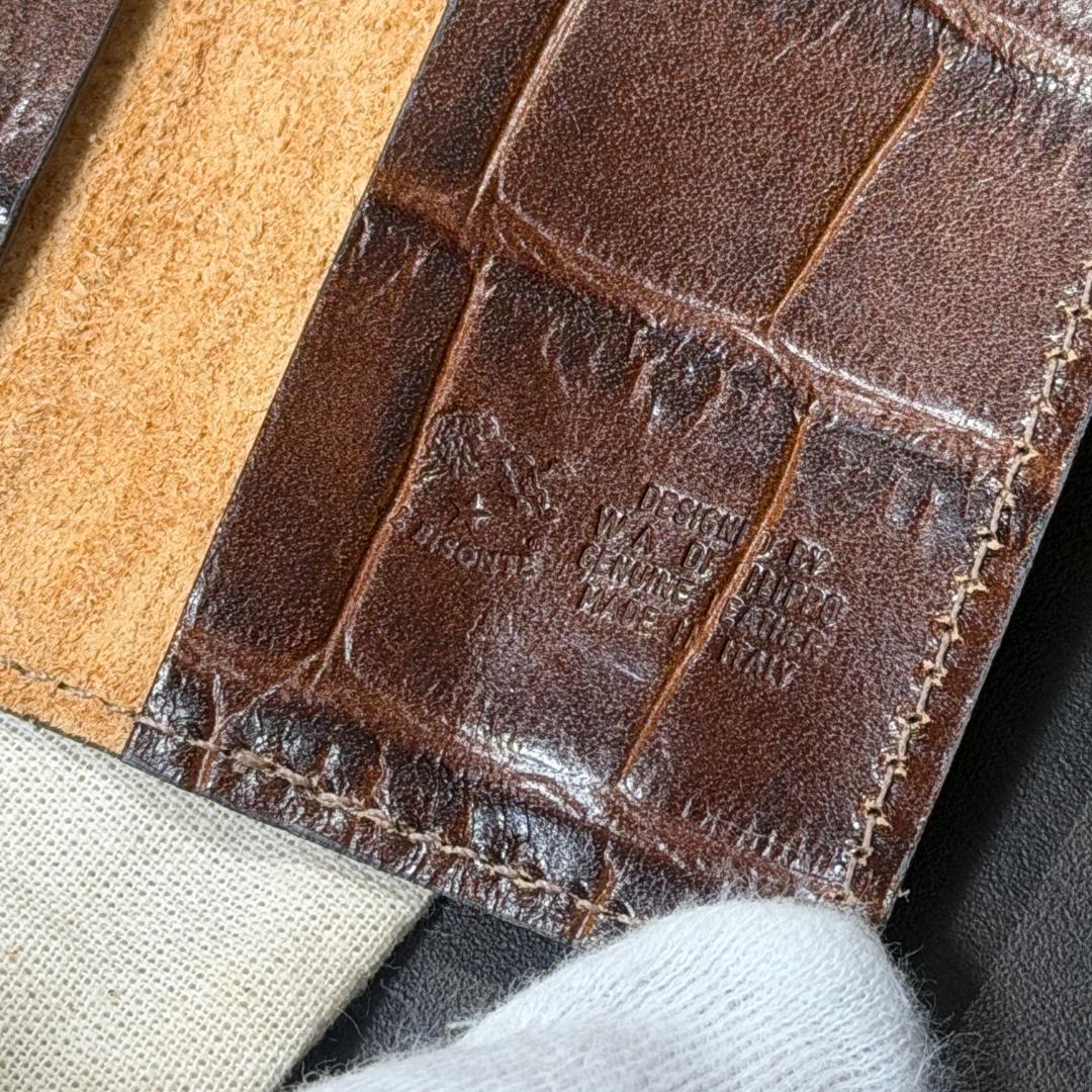 【新品未使用】イルビゾンテ キーケース ブラウン クロコ柄