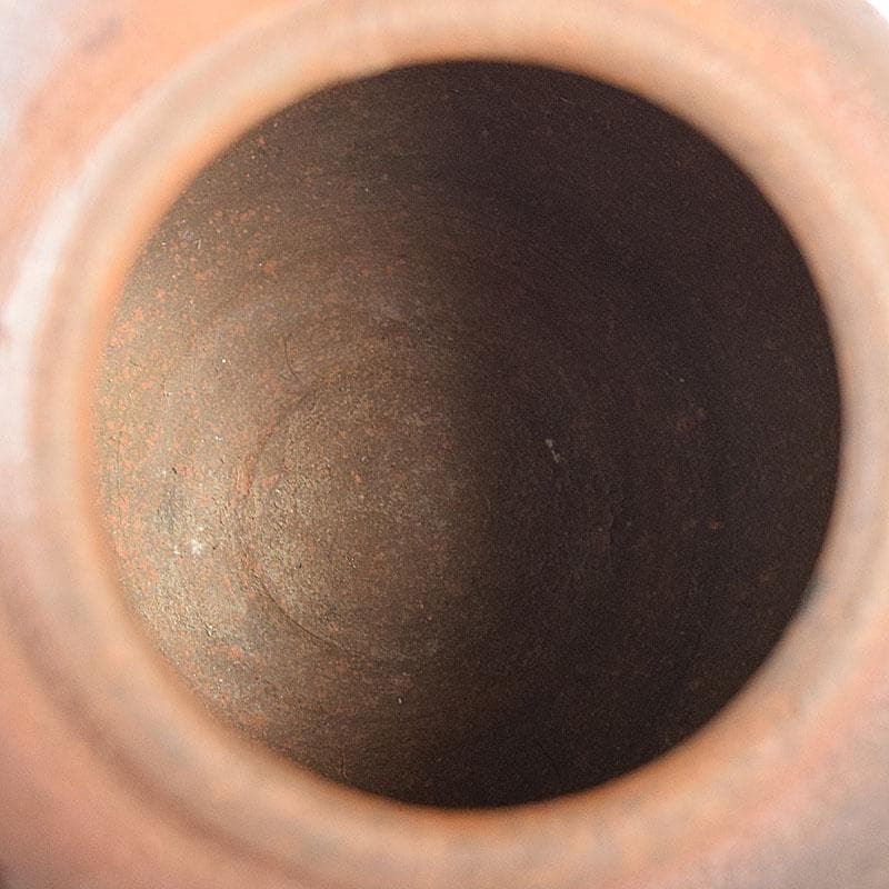 備前焼　古備前　おはぐろ壺　広口茶入　江戸中期　時代箱　C　7617