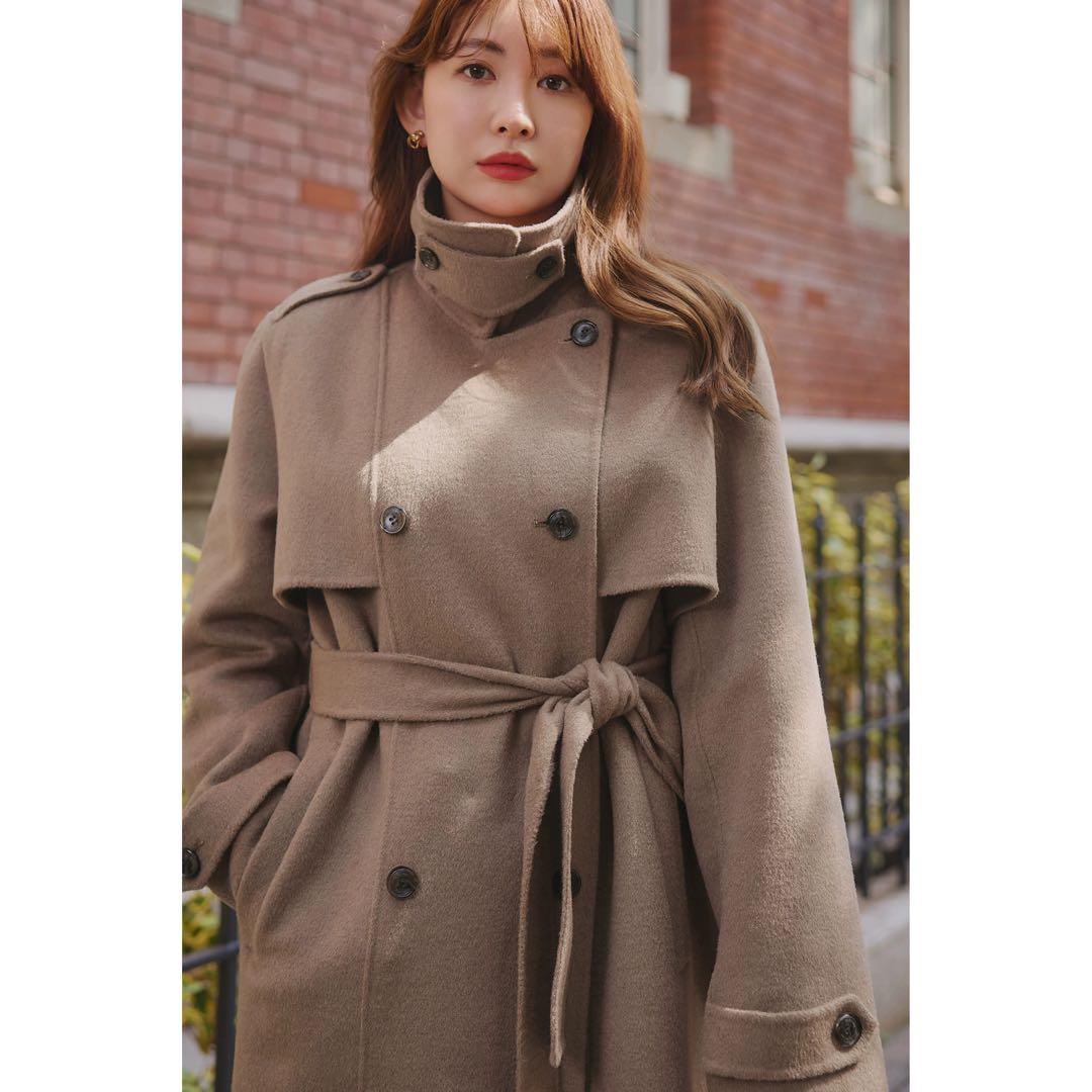 2025 Herlipto新作Wool-Blend Trench Coat