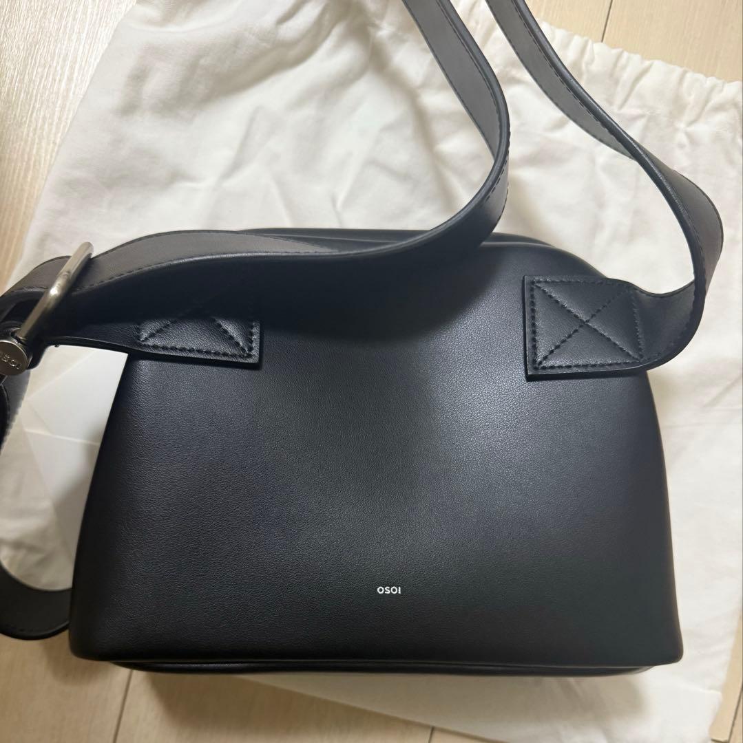 超美品　OSOI MINI BROT BAGがま口　ショルダーバッグ　ブラック