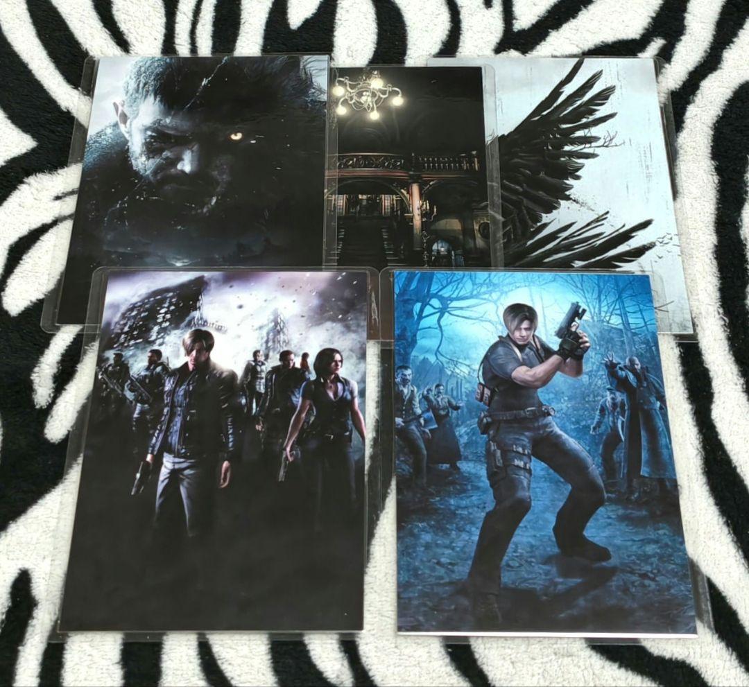 バイオハザード 25th ポストカード 5種セット ラミネート バラ売り❌️