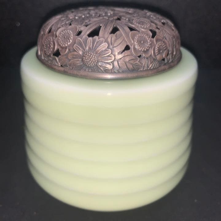 純銀 55.3g 蘇嶐窯  涌波蘇嶐 蘇嶐 三足 青磁香炉  諏訪蘇山