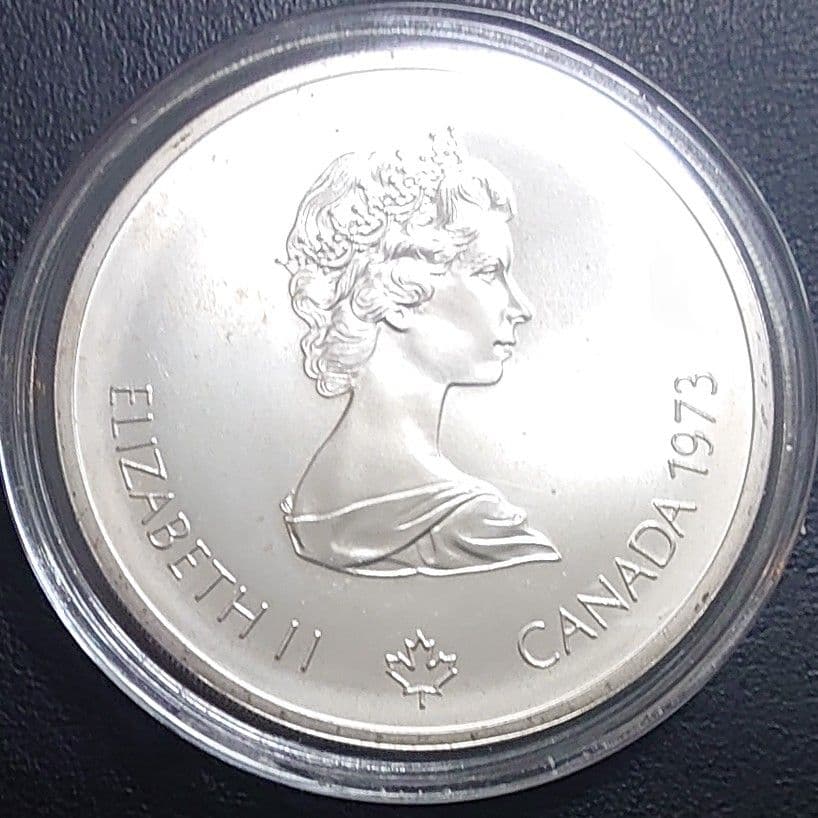 1976年カナダ銀貨 10ドル モントリオールオリンピック世界地図特大記念銀貨