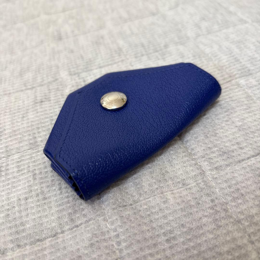 HERMES ルヴァンキャトル ケース 小銭入れ ブルー　ユニセックス