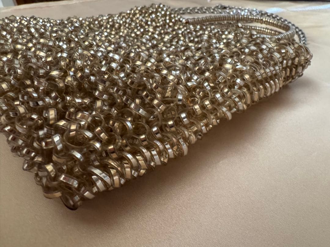 アンテプリマ ワイヤーバッグ ゴールド