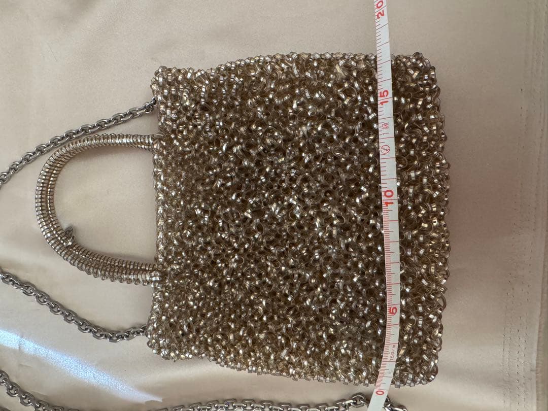 アンテプリマ ワイヤーバッグ ゴールド