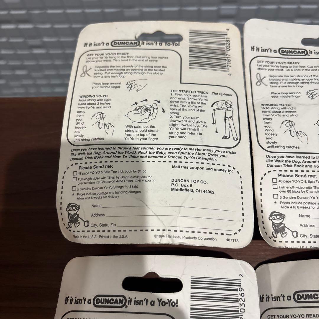 DUNCAN ダンカン YO-YO ヨーヨー 新品 未開封 4個セット