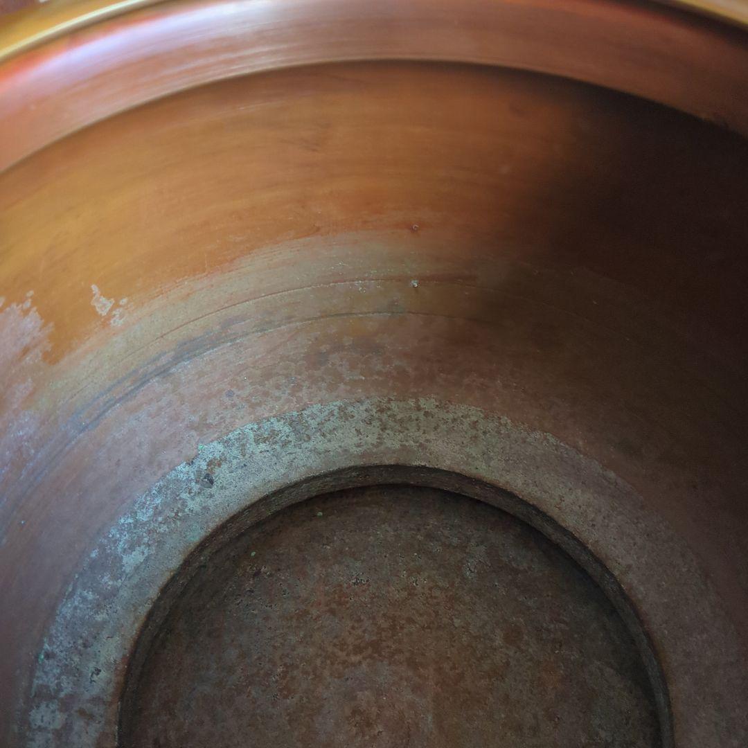 火鉢　茶道具　銅製　瓶掛