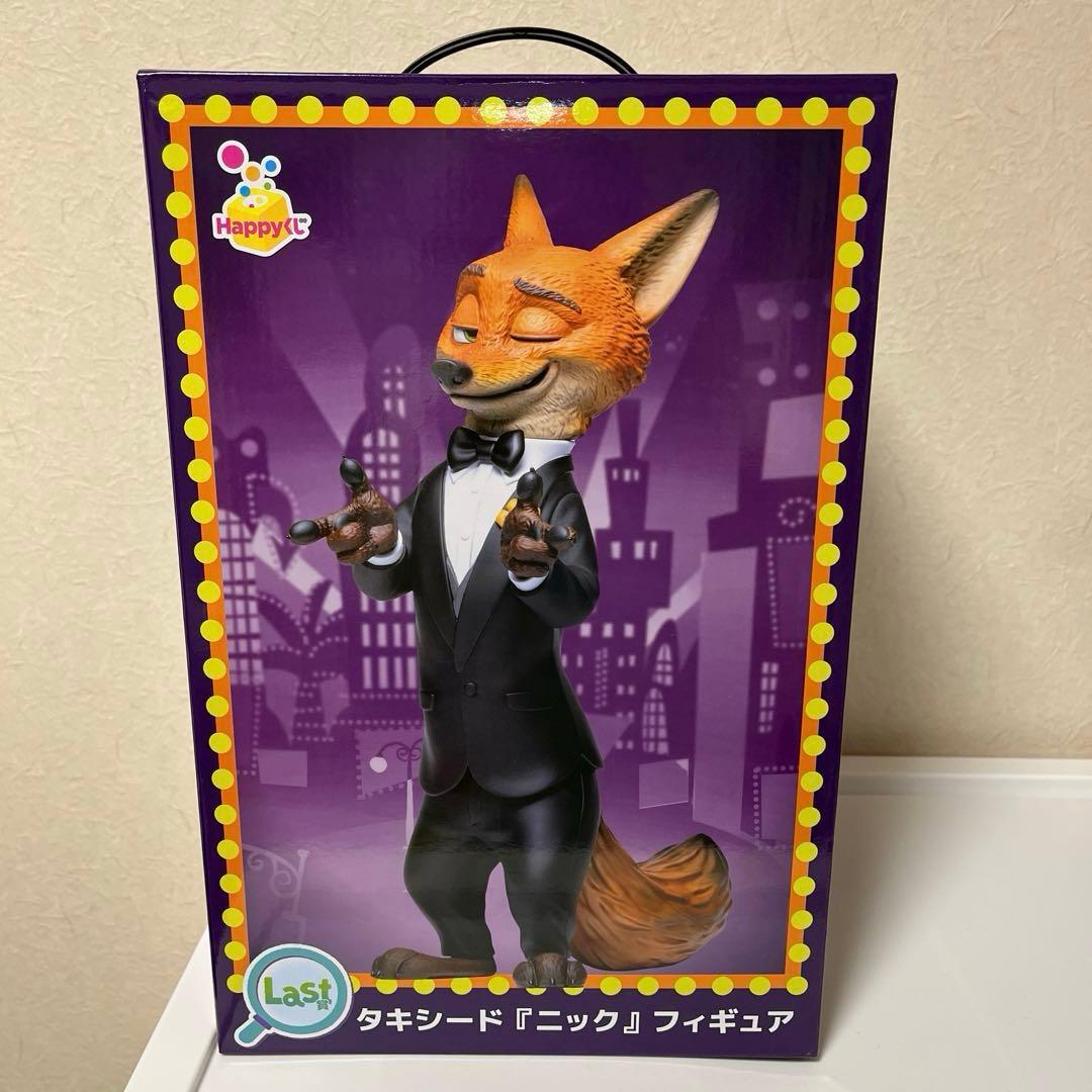 ズートピア2ハッピーくじ ラストワン賞 タキシードニックフィギュア おまけ付き