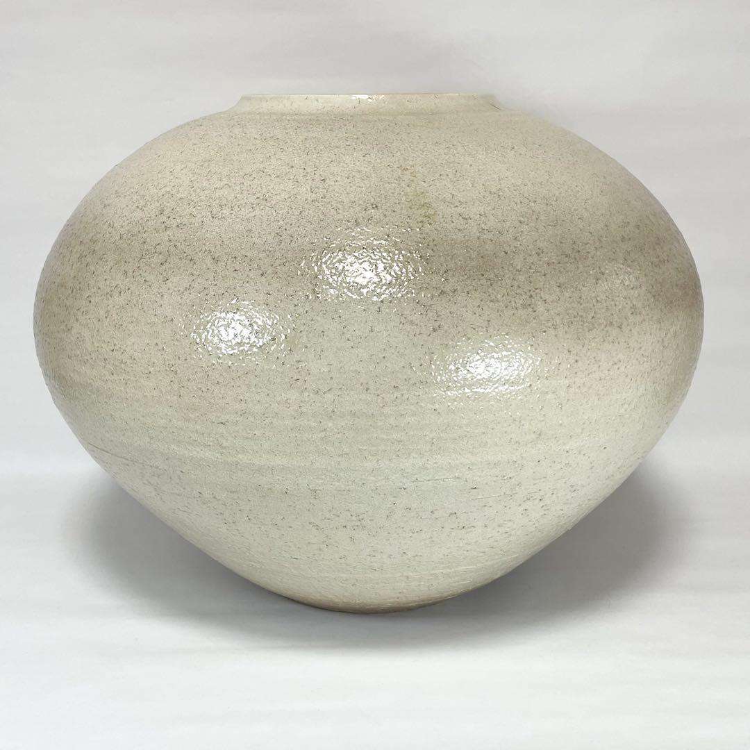 萩焼　萩華山　小野光龍　大壺　木箱入り　未使用　花瓶　壺
