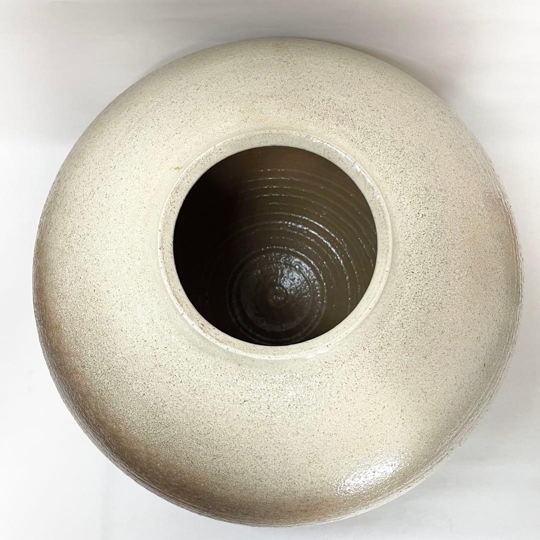 萩焼　萩華山　小野光龍　大壺　木箱入り　未使用　花瓶　壺