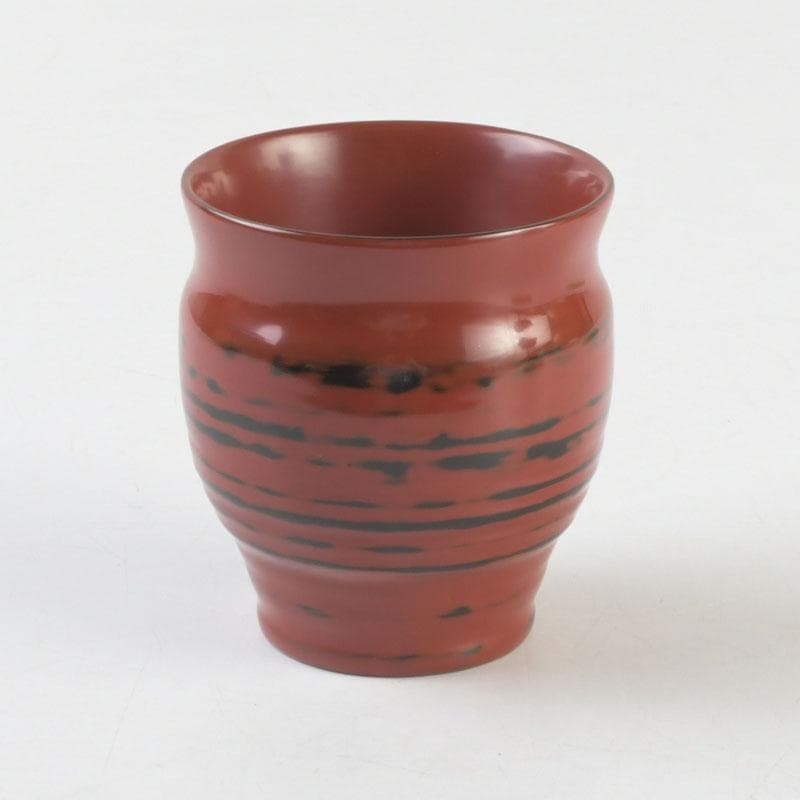 茶道具　根来塗　磯矢阿伎良　茶器　仕覆付　共箱　V　9302