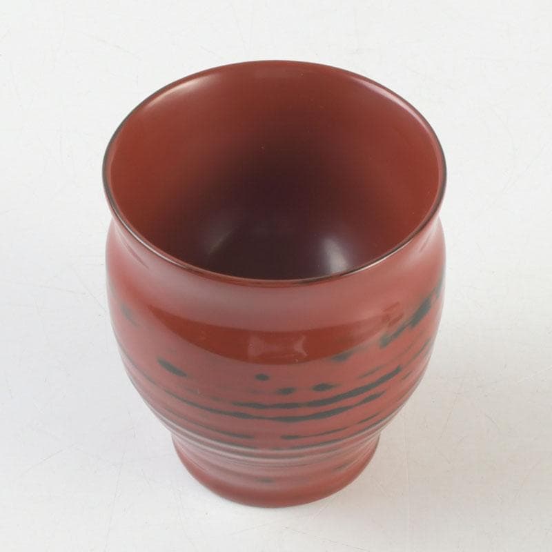 茶道具　根来塗　磯矢阿伎良　茶器　仕覆付　共箱　V　9302