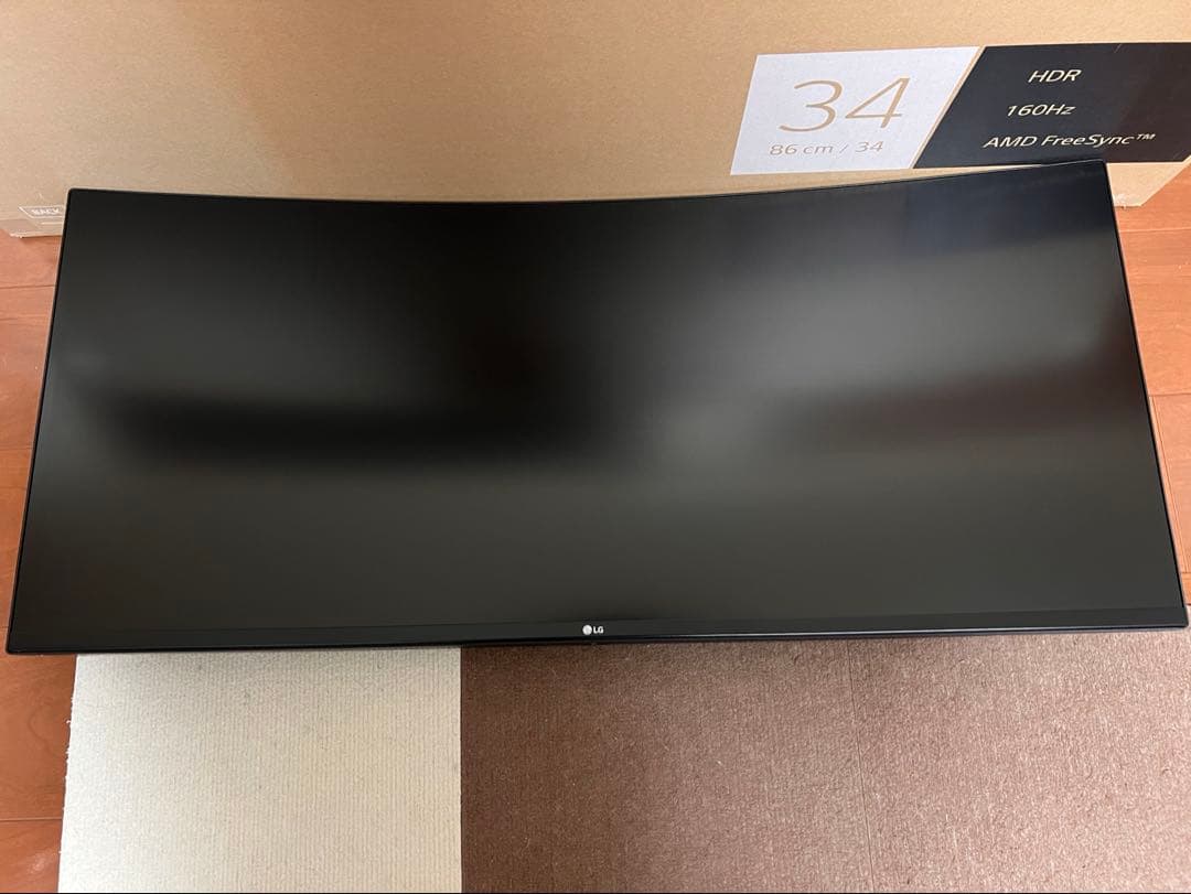 美品　LG ゲーミングワイドモニター34WP65C 34インチ160HZ