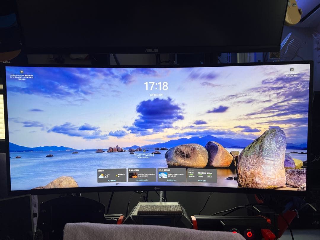 美品　LG ゲーミングワイドモニター34WP65C 34インチ160HZ