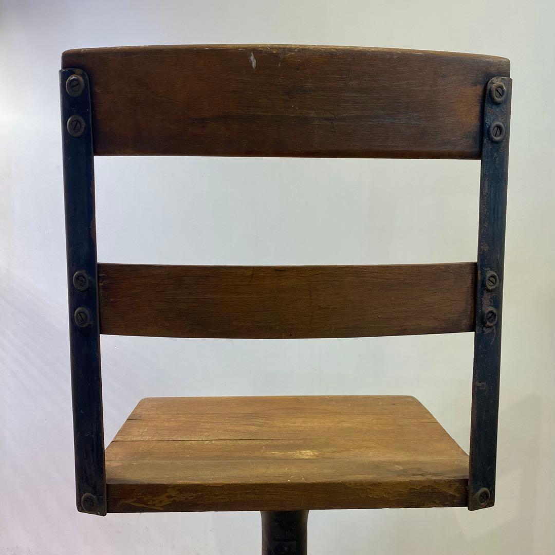 木×鉄椅子 アイアン×ウッドチェア ビンテージ