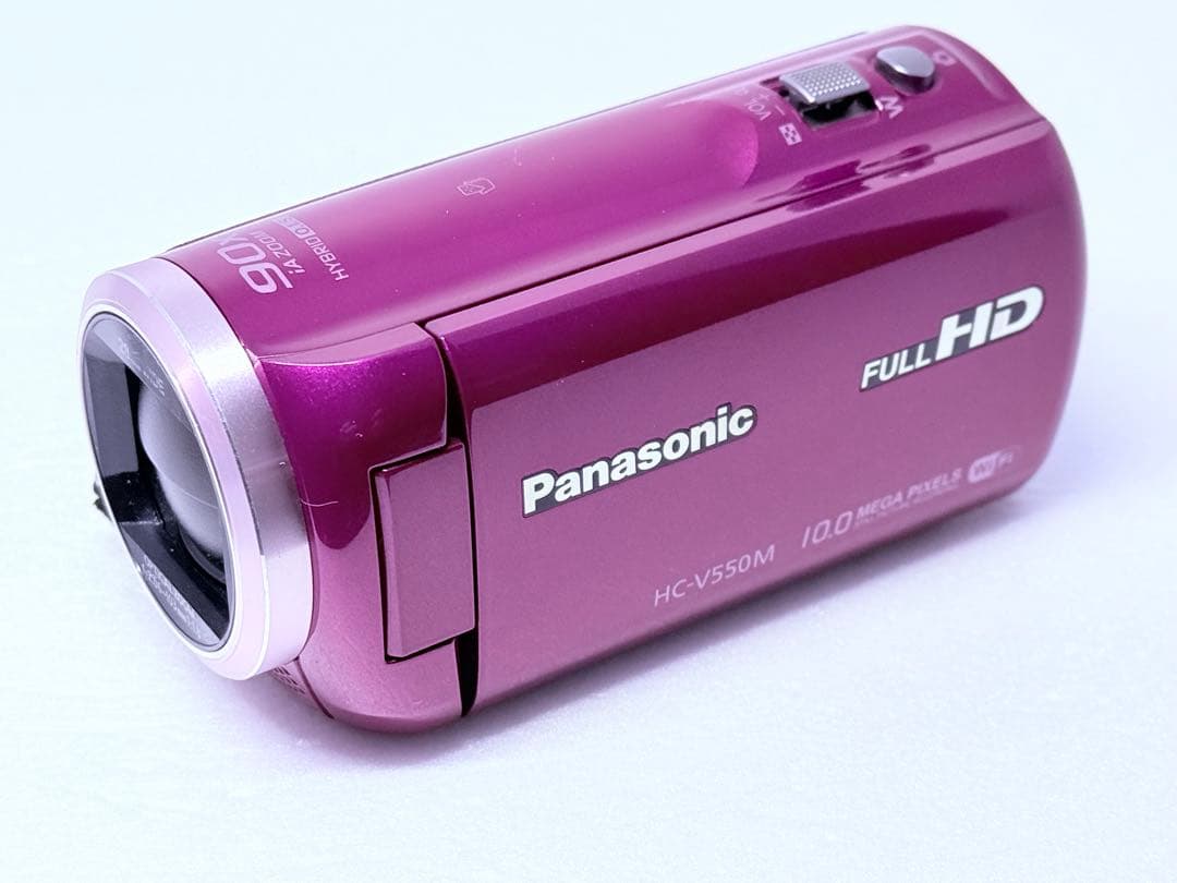Panasonic HC-V550M レッド 動作確認済 HDビデオカメラ