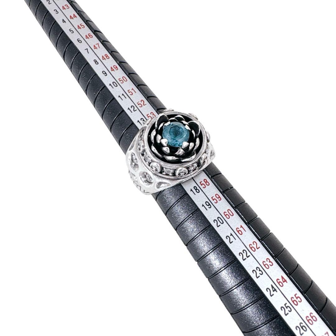 マジカルデザイン ブルート ストーン スカルリング シルバー950 リング