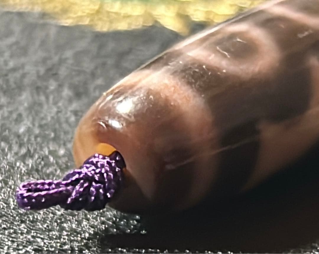 五眼天珠　朱砂あり　ハンドメイド品／送料込　匿名発送／チベット　天珠　お守り