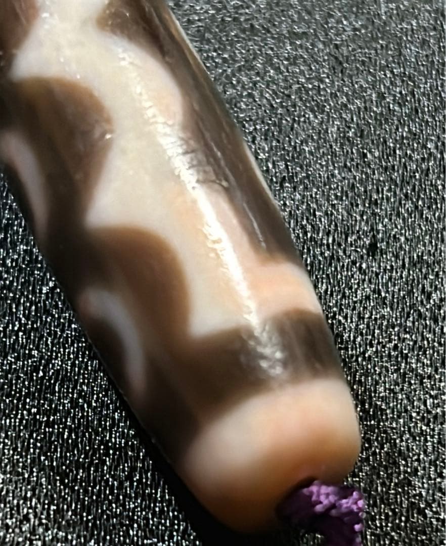 五眼天珠　朱砂あり　ハンドメイド品／送料込　匿名発送／チベット　天珠　お守り