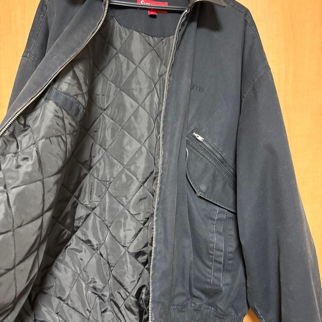 ジャケット・アウター supreme Leather Collar Utility Jacket L