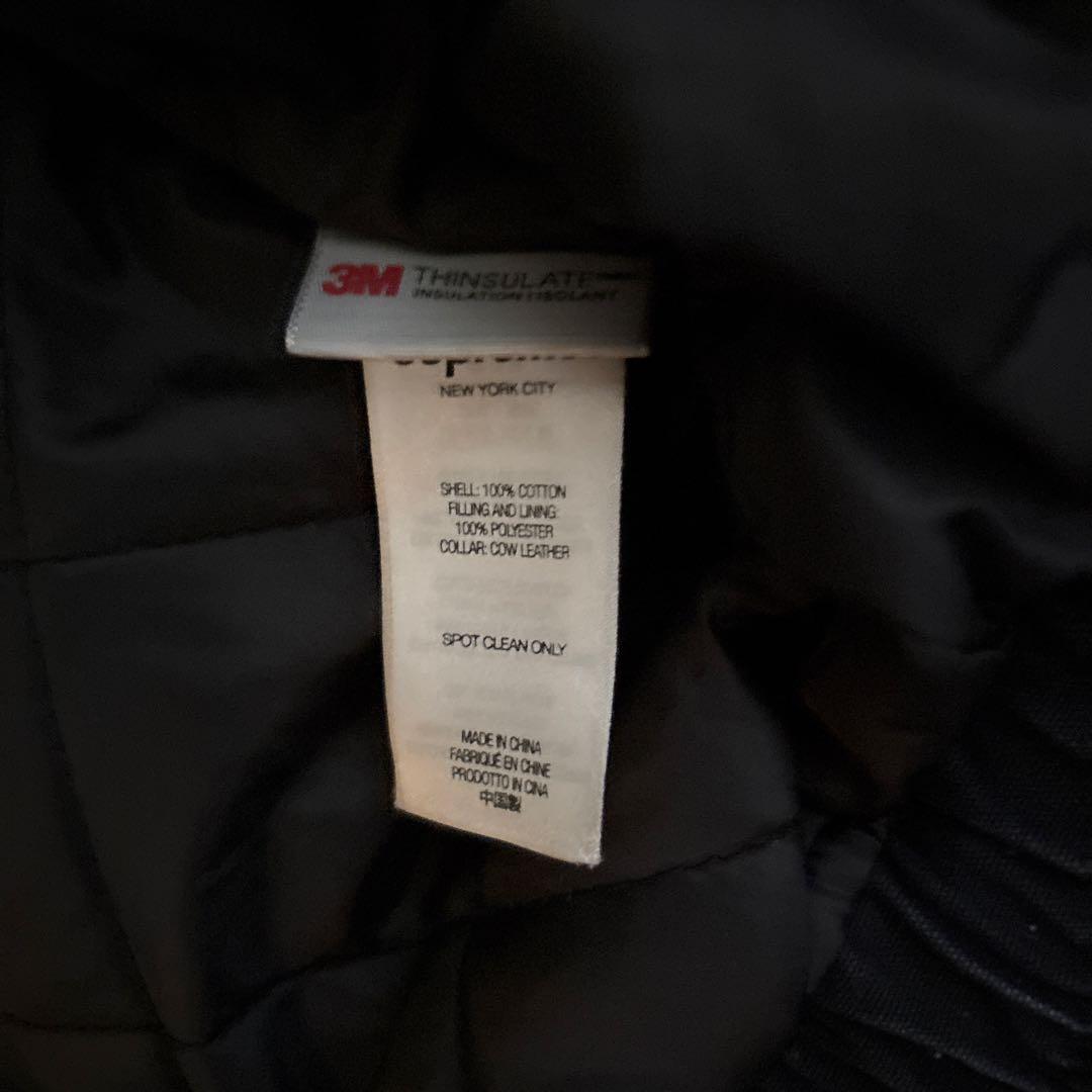 ジャケット・アウター supreme Leather Collar Utility Jacket L
