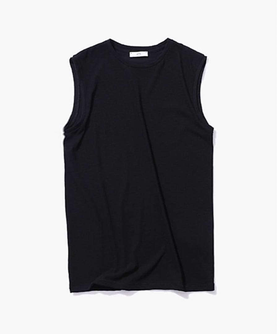 ATON エイトン☆ノースリーブ タンクトップ 60 FRESCA 黒 01