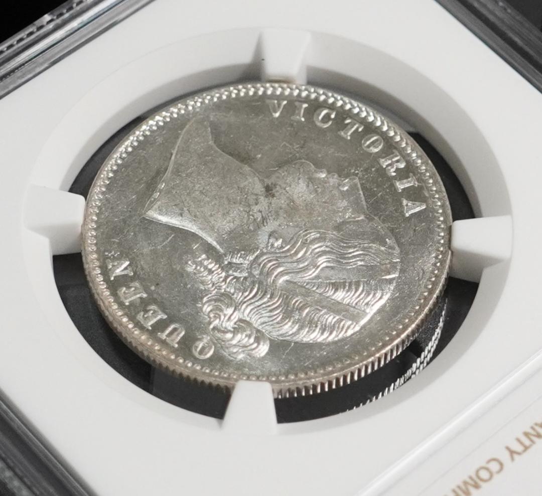 1840年 MS62 インド ルピー ヴィクトリア女王 NGC ヤングヘッド