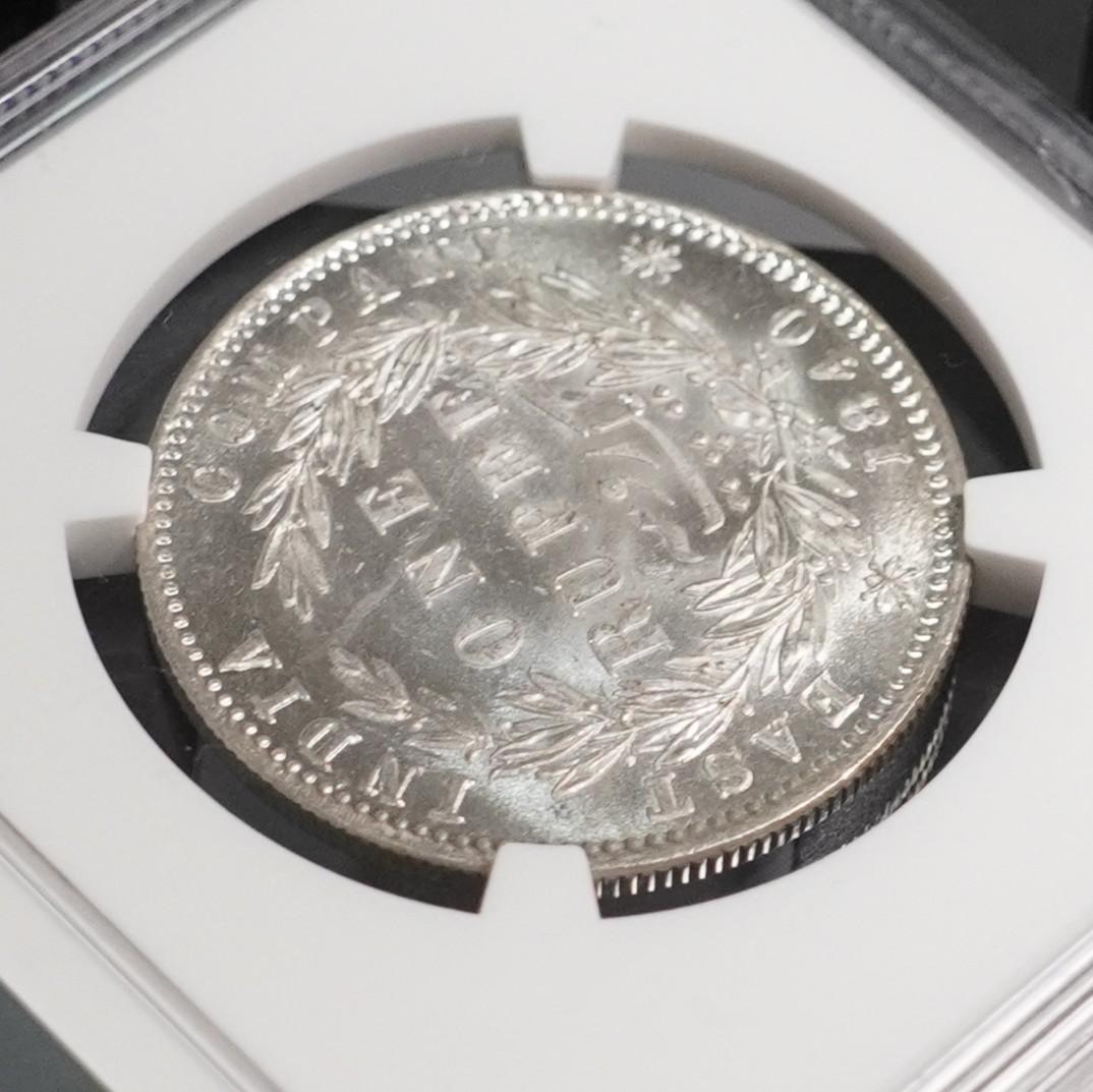 1840年 MS62 インド ルピー ヴィクトリア女王 NGC ヤングヘッド