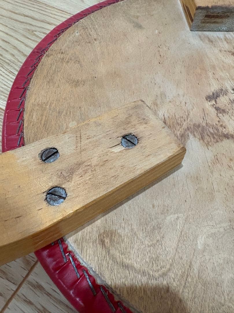 Artek aalto stool 60 50s ビニールレザー レッド