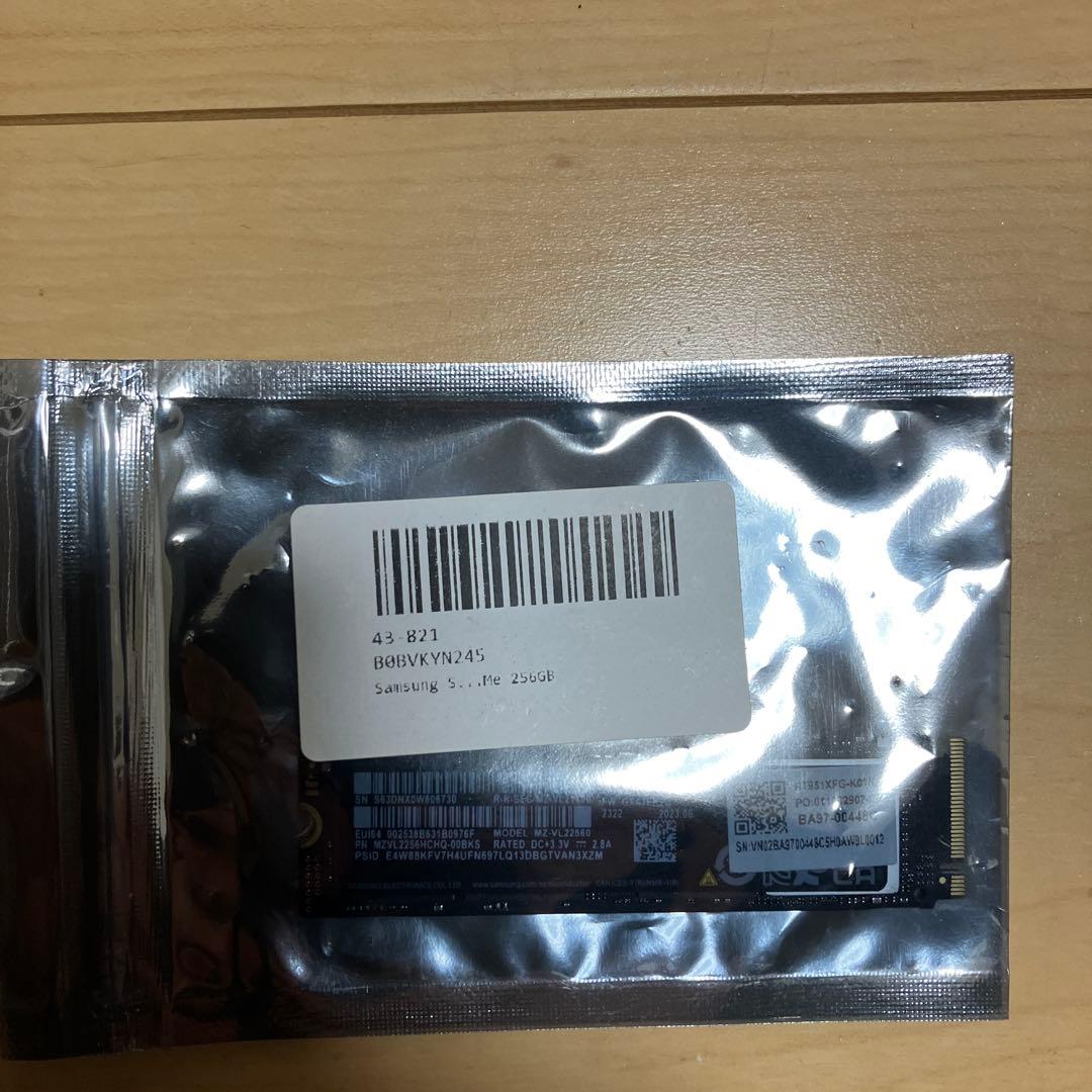 内蔵型SSD Samsung SSD PM9A1 M.2 NVMe 256GB