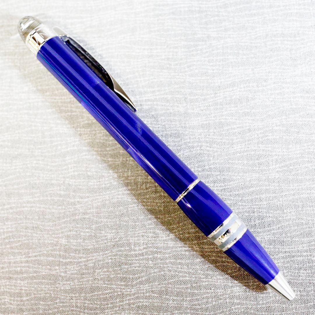 【極美品 送料込み】モンブラン ボールペン スターウォーカー クールブルー