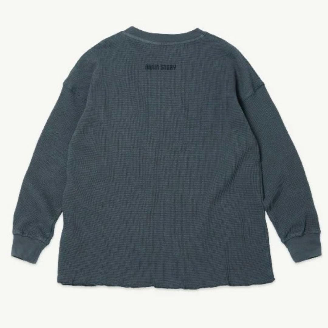 main story Waffle Tee Plum Kitten 2y ロンT