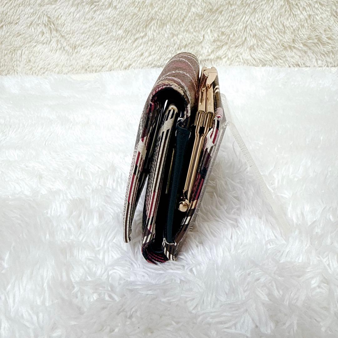 ヴィヴィアンウエストウッド 三つ折り財布 がま口 オーブ タータンチェック