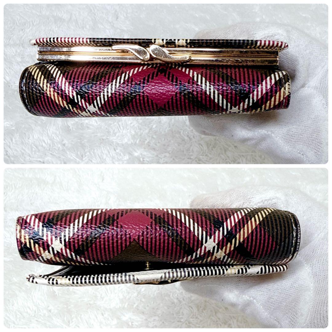 ヴィヴィアンウエストウッド 三つ折り財布 がま口 オーブ タータンチェック