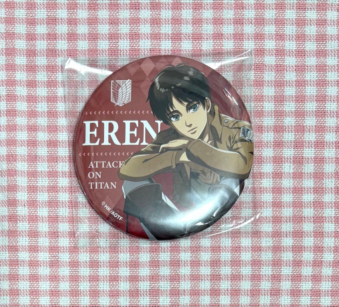 進撃の巨人 ジョイポリス 中当たり 缶バッジ エレン