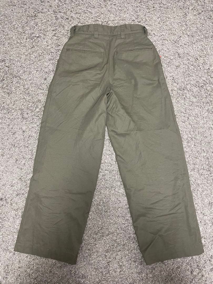 パンツ Ventile gabardine 2tuck straight pants