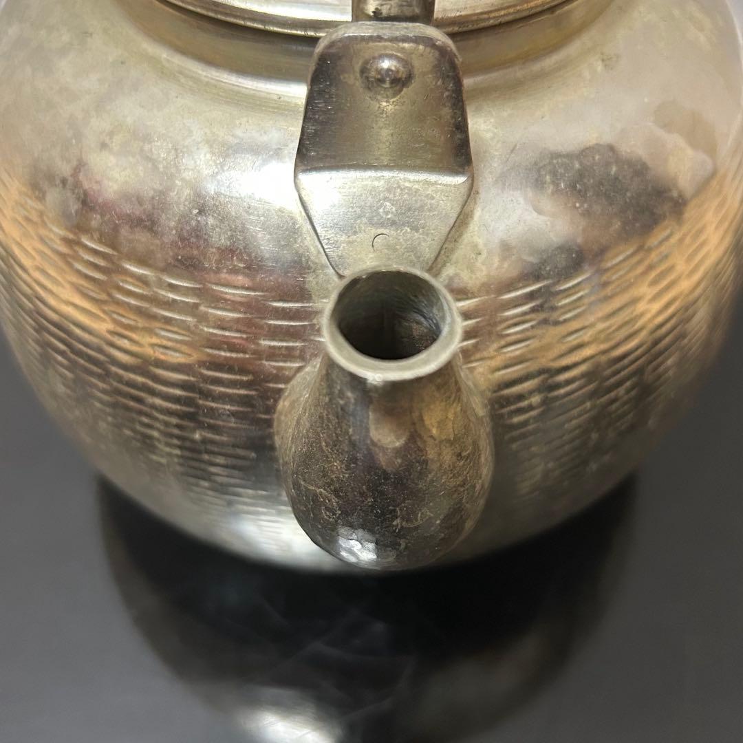 銀瓶（銀色仕上）　茶道具懐石茶箱鵬雲斎坐忘斎淡々斎即中斎七事式水屋棗茶碗水指茶杓