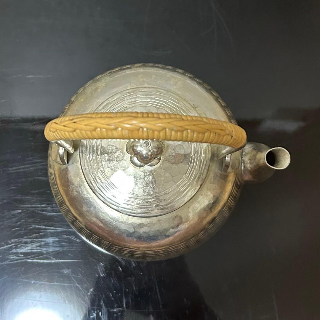 銀瓶（銀色仕上）　茶道具懐石茶箱鵬雲斎坐忘斎淡々斎即中斎七事式水屋棗茶碗水指茶杓