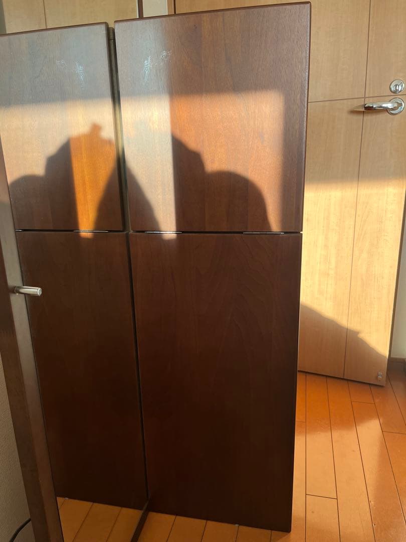 引き出し付きスリムドレッサー　全身鏡