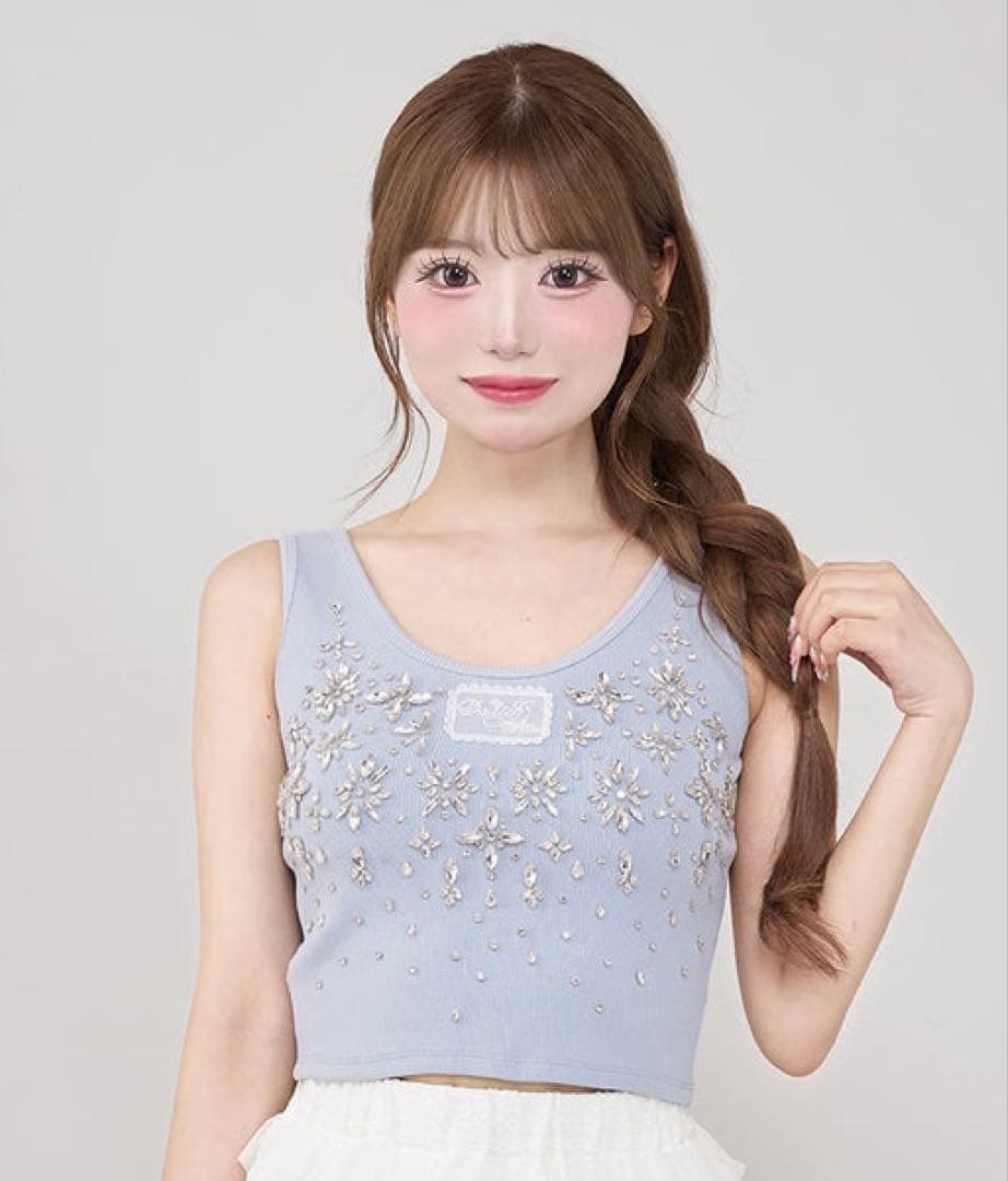 未開封　即日発送　Darich ジュエリーリブノースリトップス