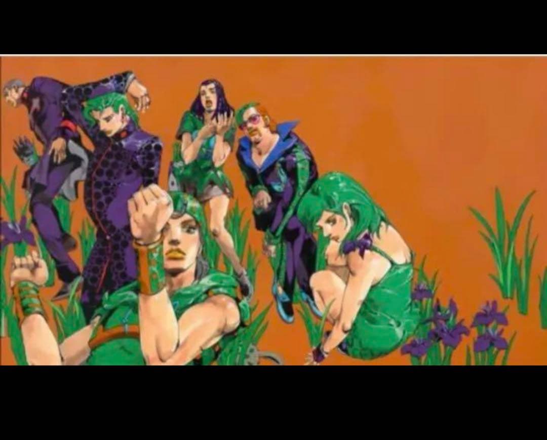 【美品】複製原画B2 荒木飛呂彦展 ジョジョの奇妙な冒険