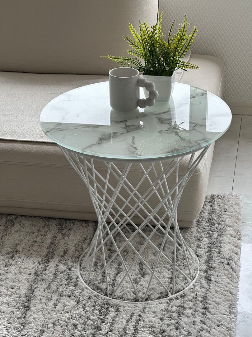 フランフランフラン大理石柄マーブル柄サイドテーブルZARAホーム北欧韓国