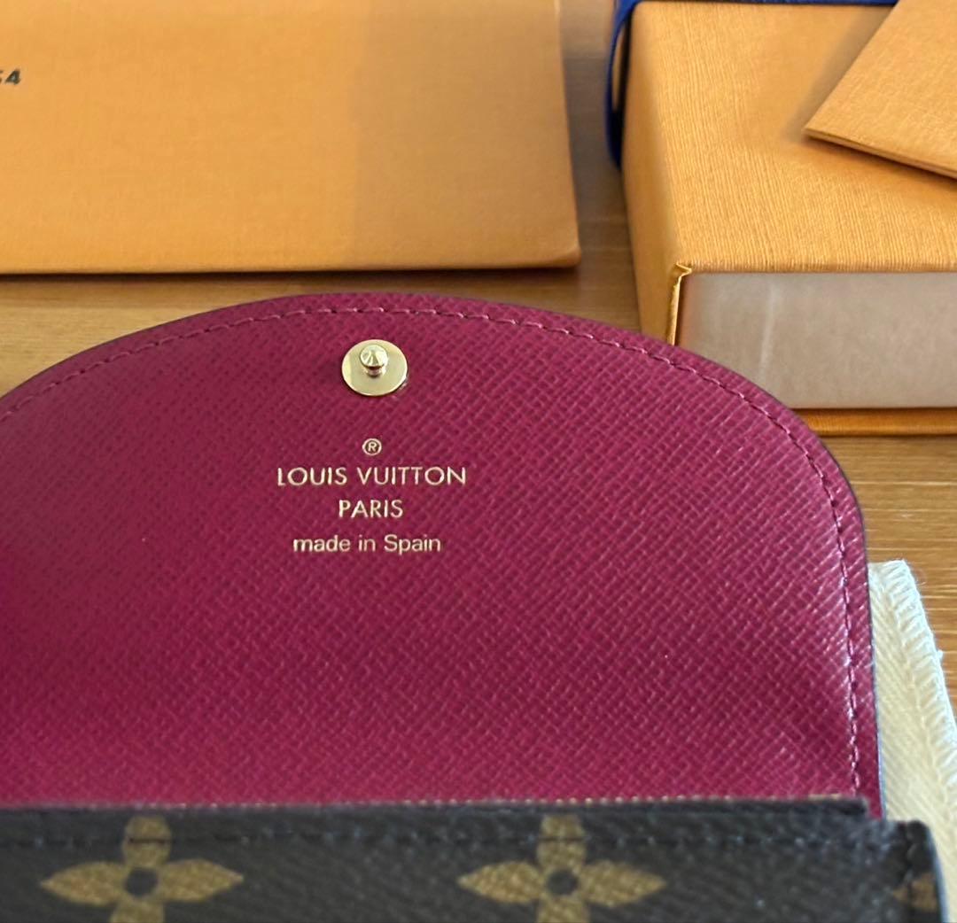 ルイヴィトン　モノグラム ポルトモネ・ロザリ フューシャ