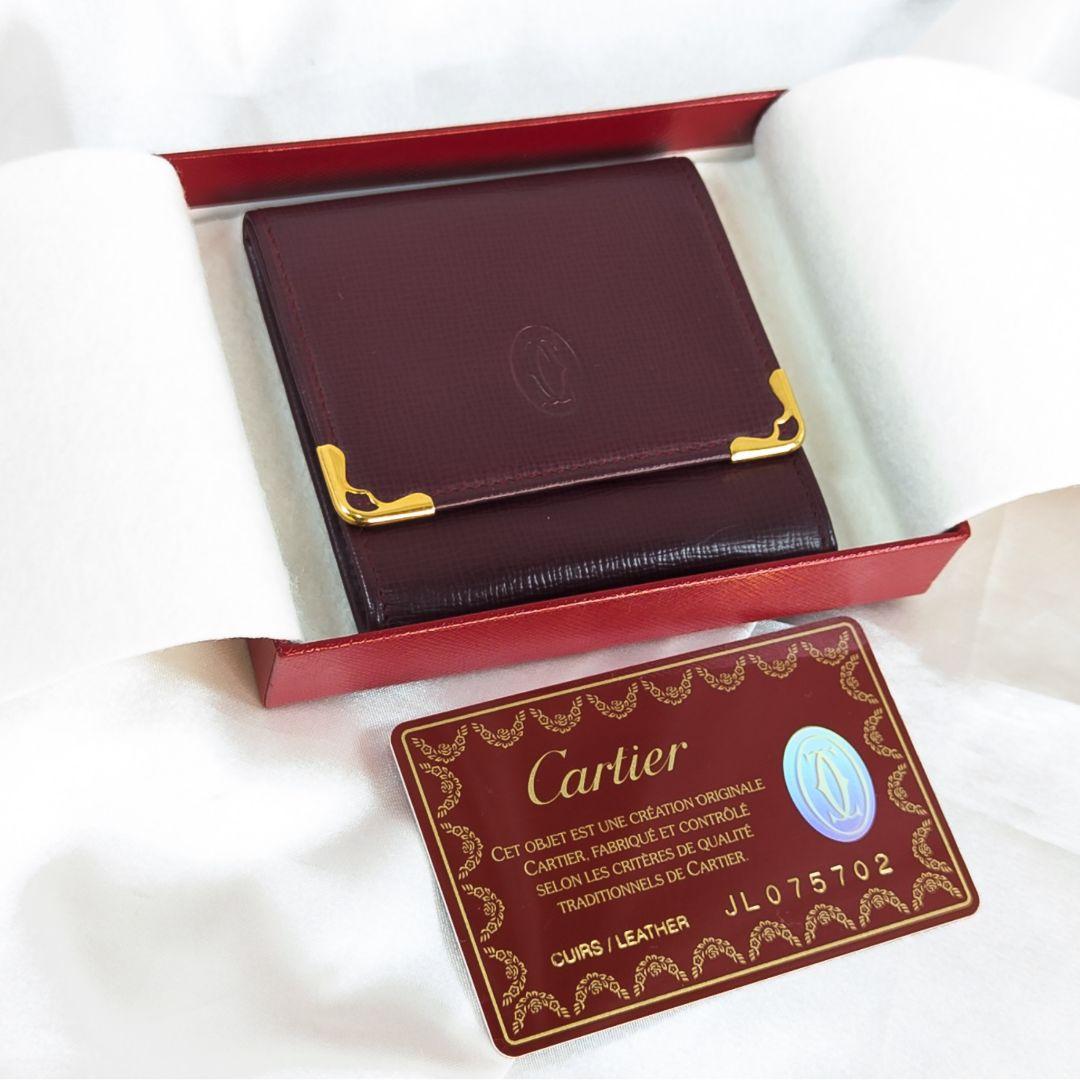 【未使用級】 カルティエ マストライン ケース カード 箱付き