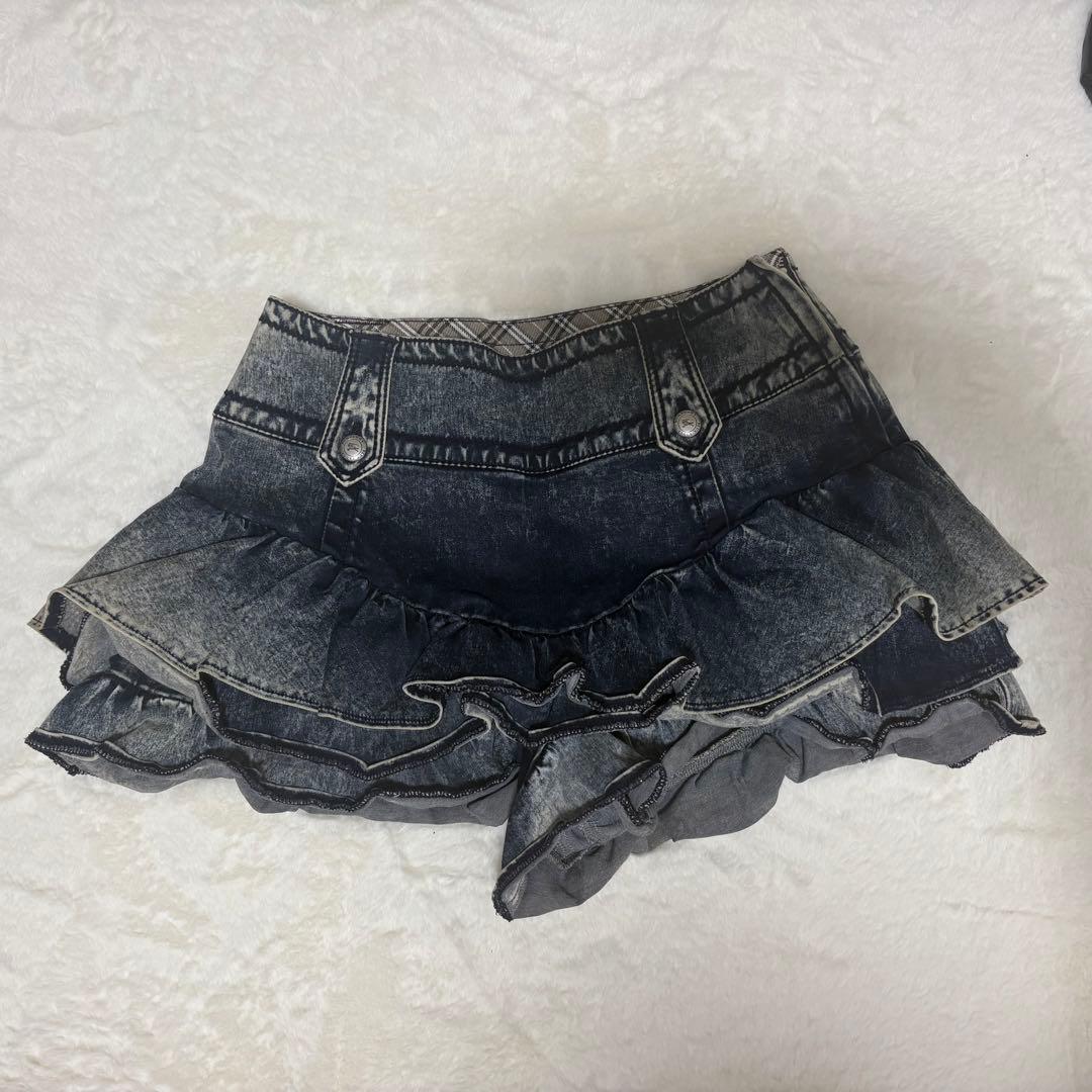 BURBERRY BLUE LABEL デニム スカパン キュロット Y2K