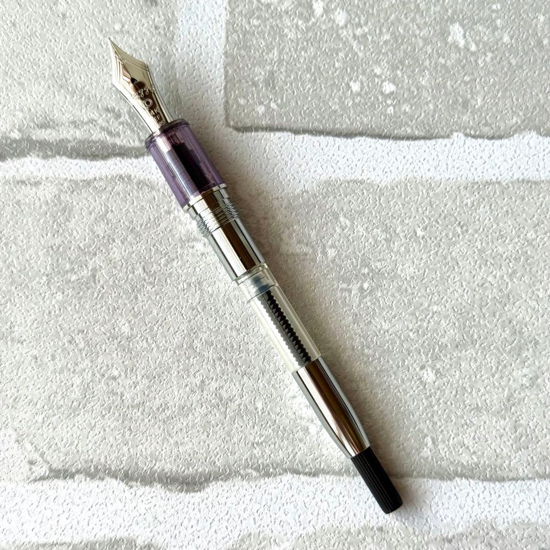 [美品・希少] プラチナ万年筆 紫雲(字幅EF)#3776センチュリー