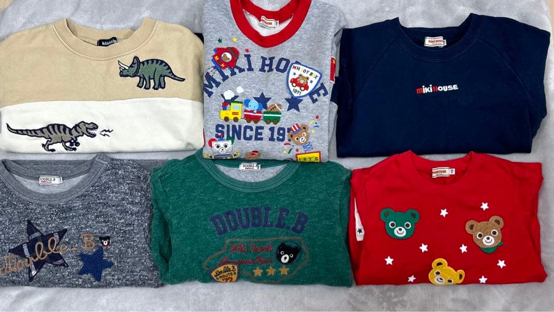 ミキハウス　klädskaap トレーナーロンTセット　110