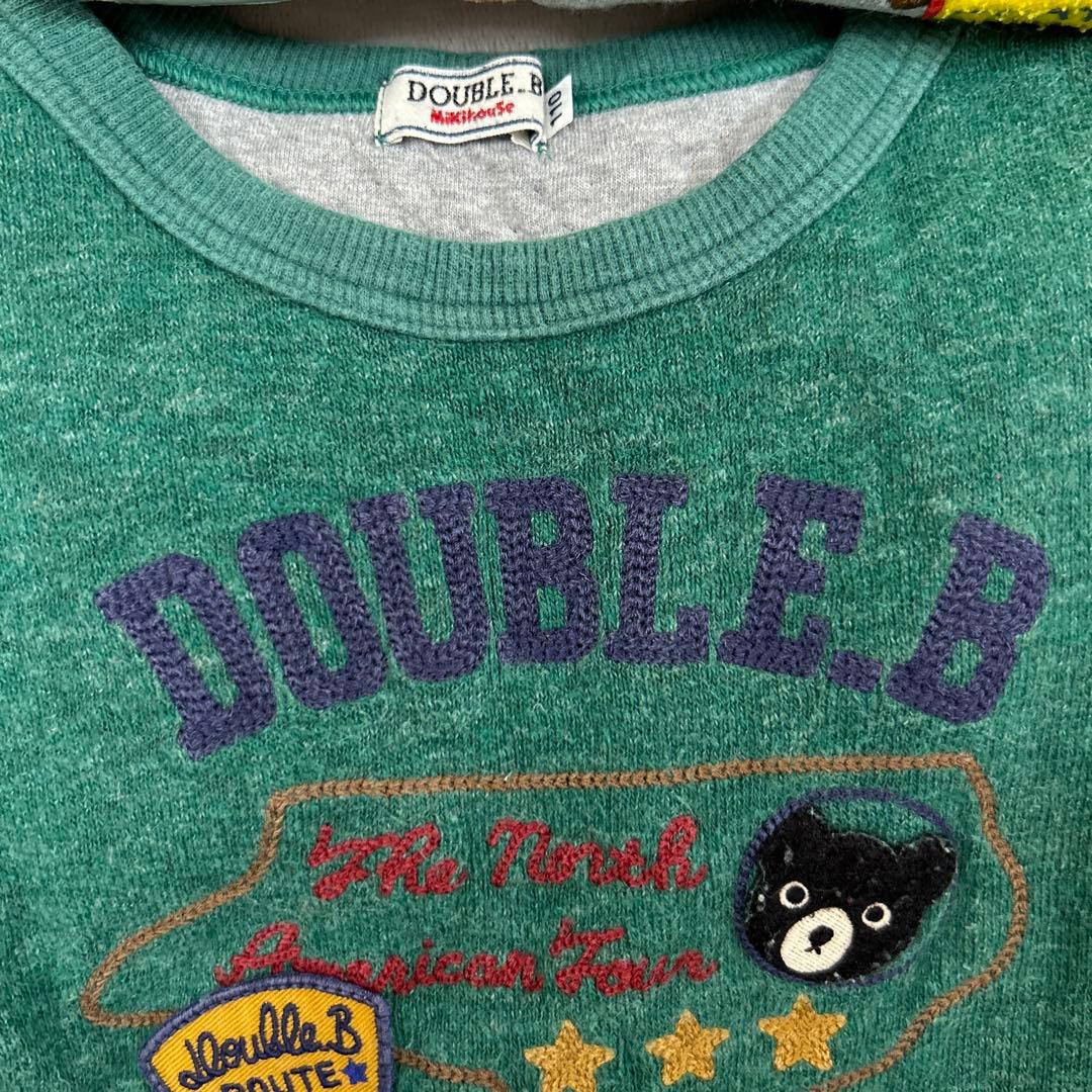 ミキハウス　klädskaap トレーナーロンTセット　110